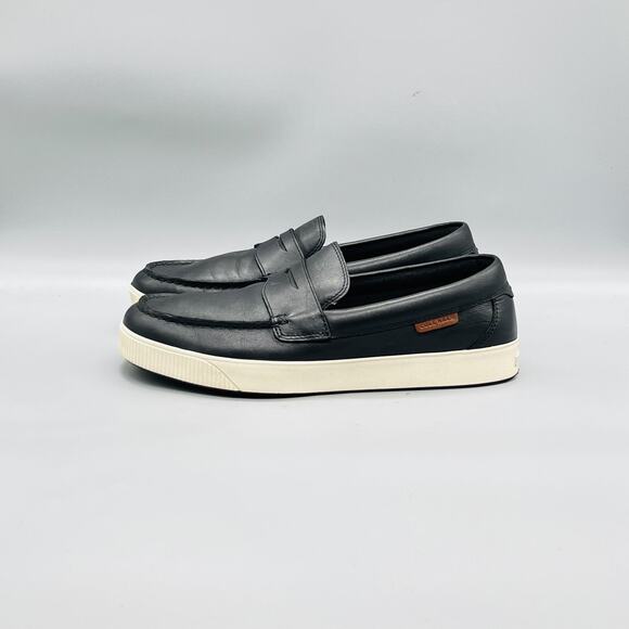 Cole Haan Shoes Mens 8.5 Black Leather Nantucket Penny Loafers Slip On Comfort main image 7